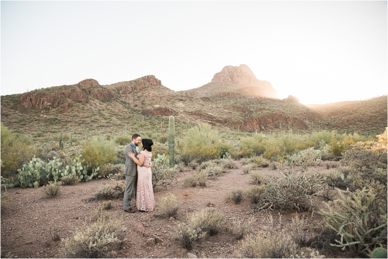 Romantic desert session photo by Tucson wedding photographer | West End Photography