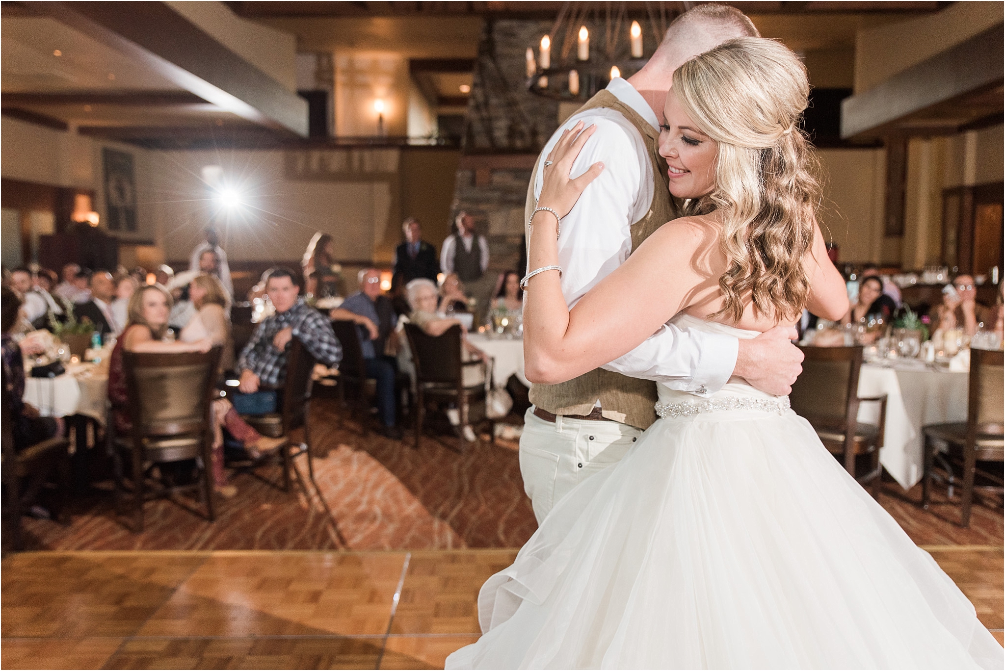 The Lodge at Ventana Canyon wedding photo of bride and groom's first dance