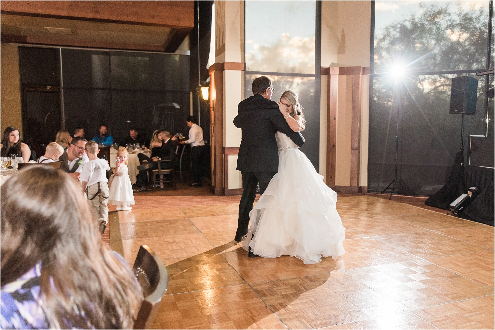The Lodge at Ventana Canyon wedding photo of bride and father dancing