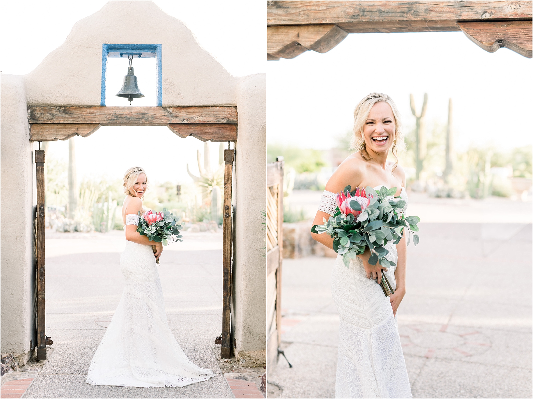 Hacienda Del Sol Wedding Tucson AZ Vanessa and Nate bridal portraits | West End Photography