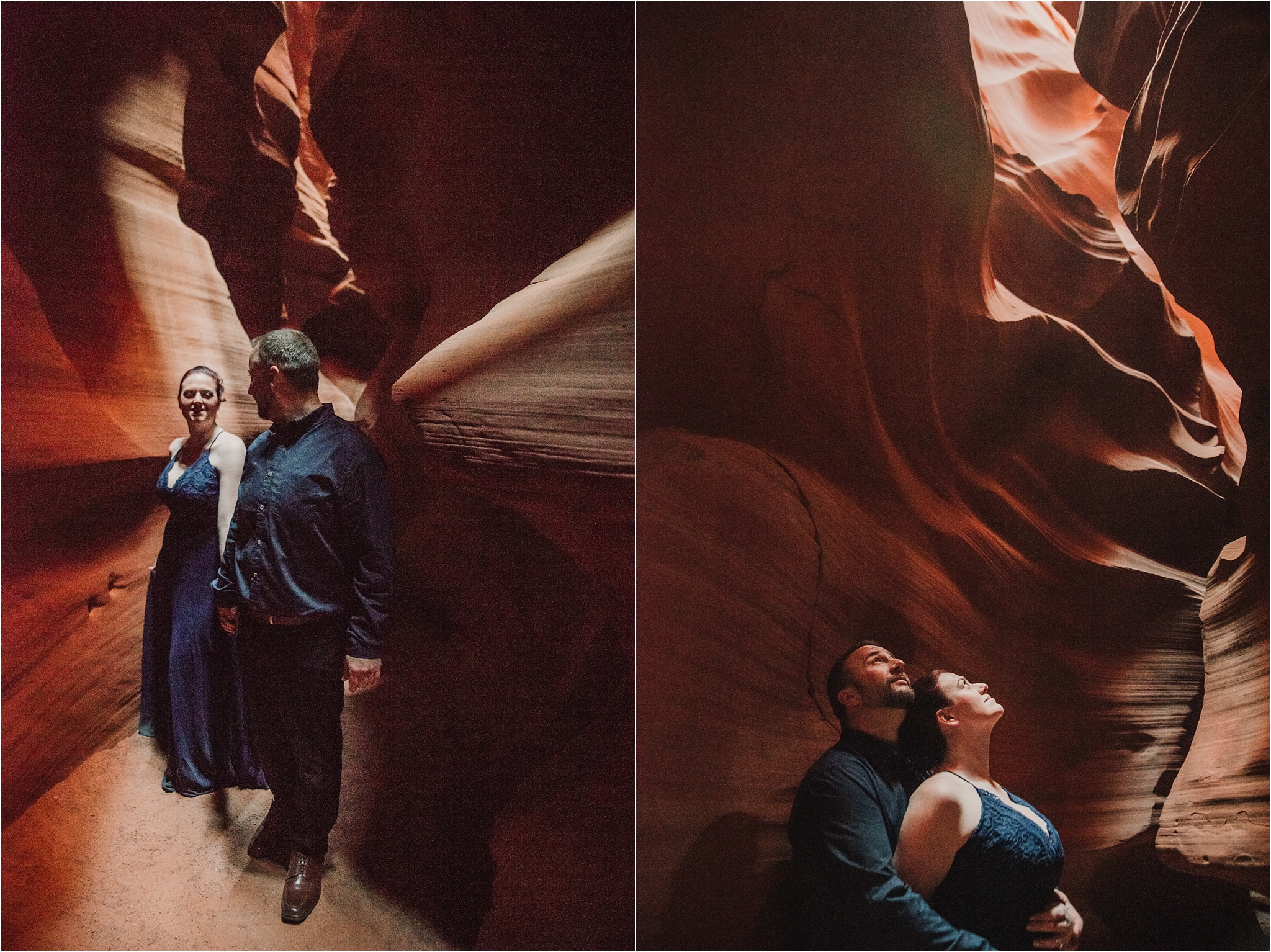 Stunning Proposal & Destination Engagement Photos at Antelope Canyon and Horseshoe Bend by Tucson Wedding Photographer Anh and Bryan | West End Photography