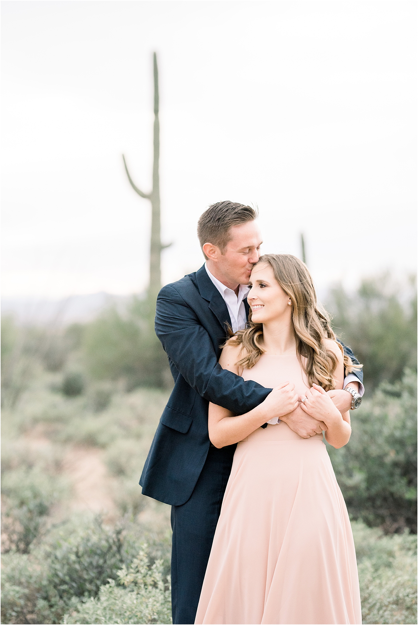 Desert engagement pictures in Tucson by Tucson Wedding Photographer | West End Photography