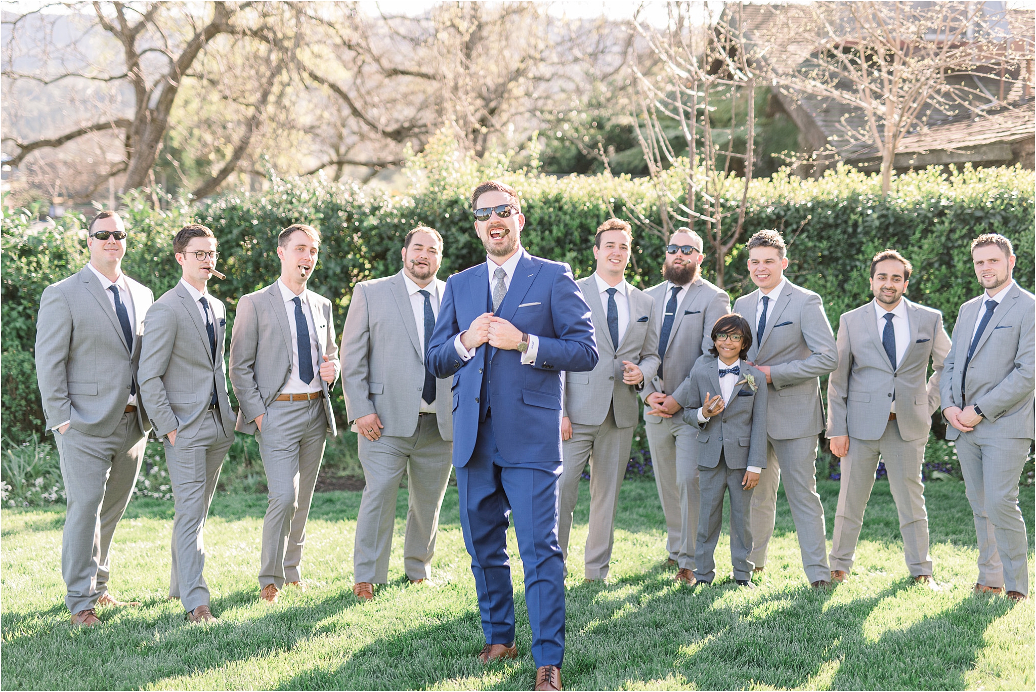 V. Sattui Winery Wedding | Napa Valley, CA | Annie and Pablo bridal party photos | Napa Valley Wedding Photographer | West End Photography
