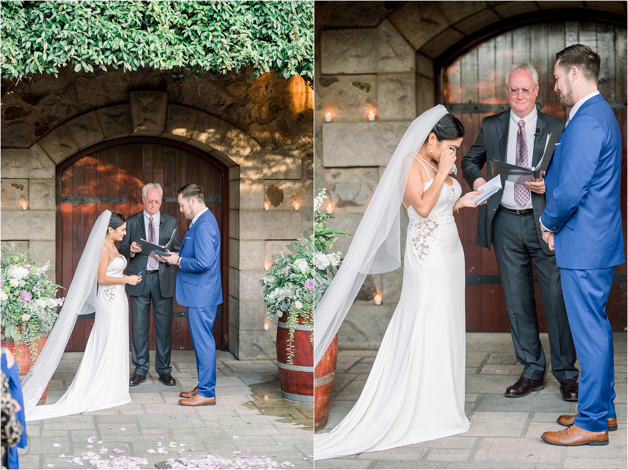 V. Sattui Winery Wedding | Napa Valley, CA | Annie and Pablo ceremony photos | Napa Valley Wedding Photographer | West End Photography