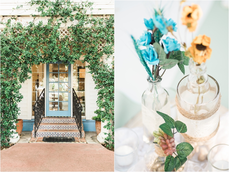 Historic Z Mansion Wedding courtyard and details photos